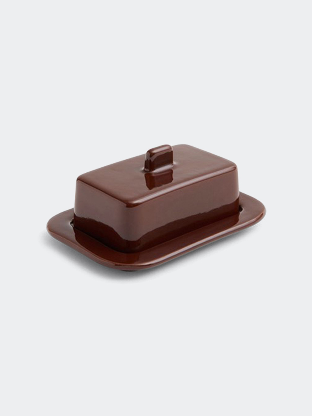 HAY Barro Butter Dish Burgundy