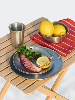 HAY Outdoor Market Steel Plate Set Of 2 Medium