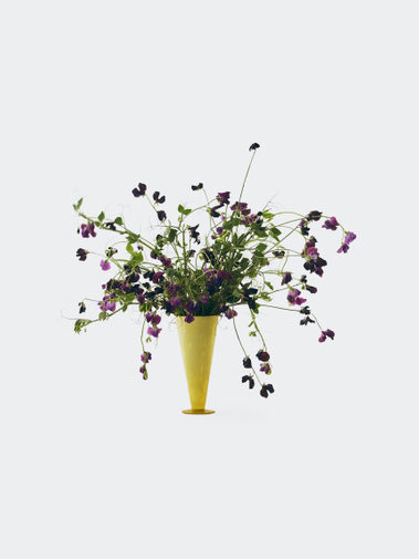 HAY Conical Vase Large Yellow And Lime Green
