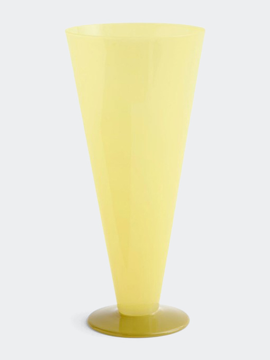 HAY Conical Vase Large Yellow And Lime Green