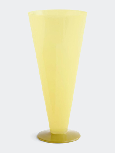 HAY Conical Vase Large Yellow And Lime Green