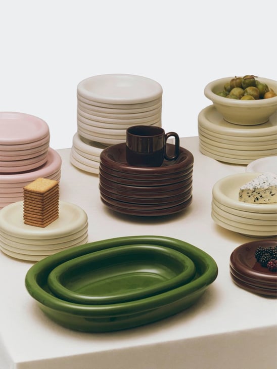 HAY Barro Oval Dish Small Green