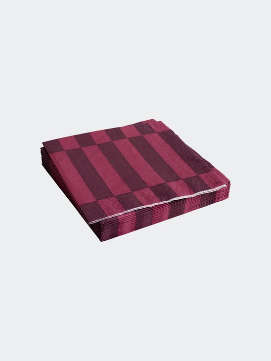 HAY Pattern Napkins Set Of 20 Dinner Bordeaux And Wine
