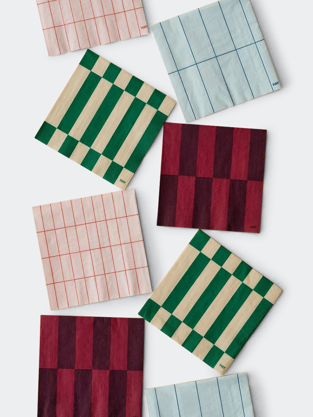 HAY Pattern Napkins Set Of 20 Dinner Bordeaux And Wine
