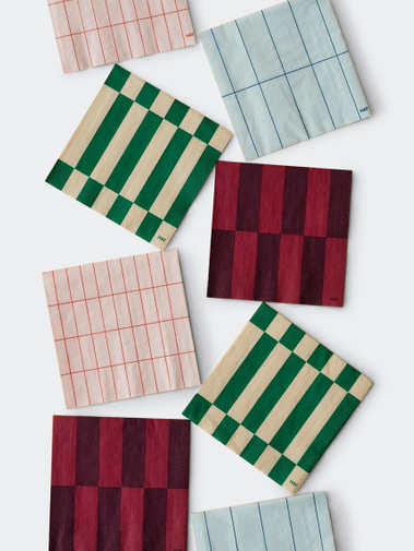 HAY Pattern Napkins Set Of 20 Dinner Bordeaux And Wine