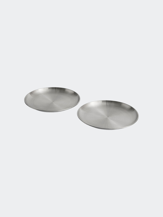 HAY Outdoor Market Steel Plate Set Of 2 Large