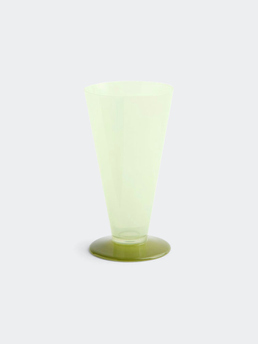 HAY Conical Vase Small Light Green And Dark Lime