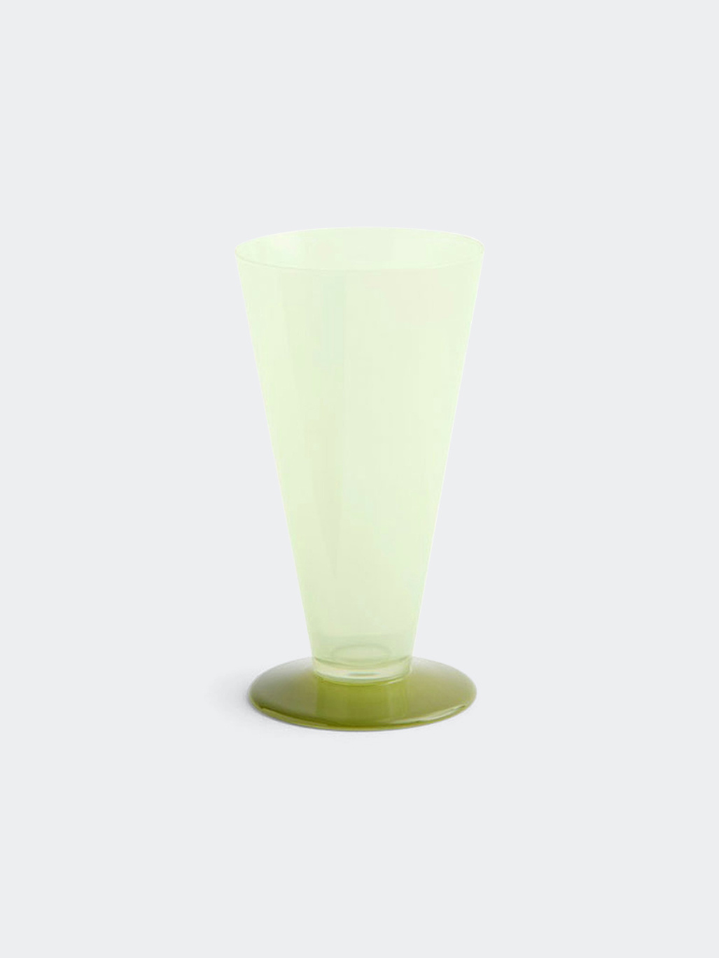 HAY Conical Vase Small Light Green And Dark Lime
