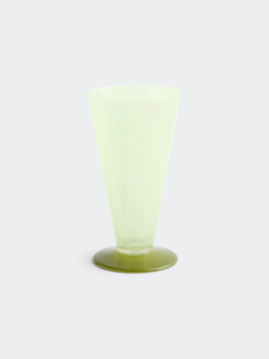 HAY Conical Vase Small Light Green And Dark Lime