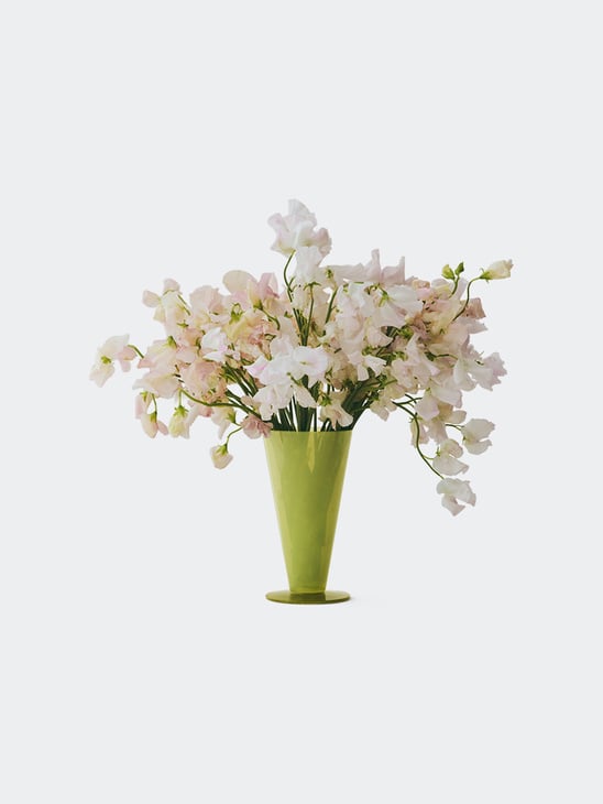 HAY Conical Vase Small Light Green And Dark Lime