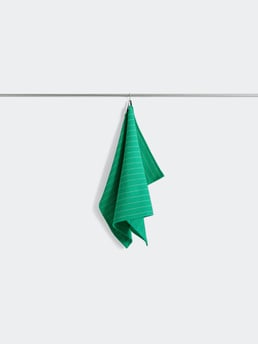HAY Canteen Tea Towel Emerald Pinstripe