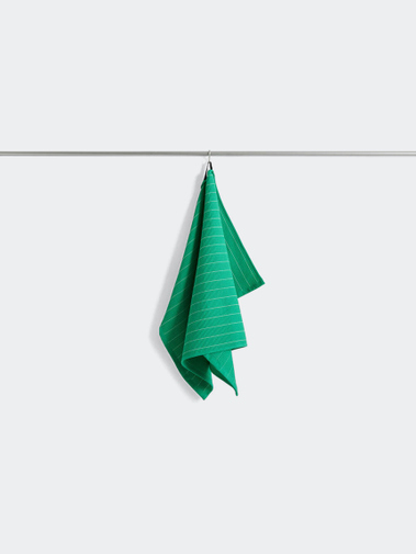 HAY Canteen Tea Towel Emerald Pinstripe