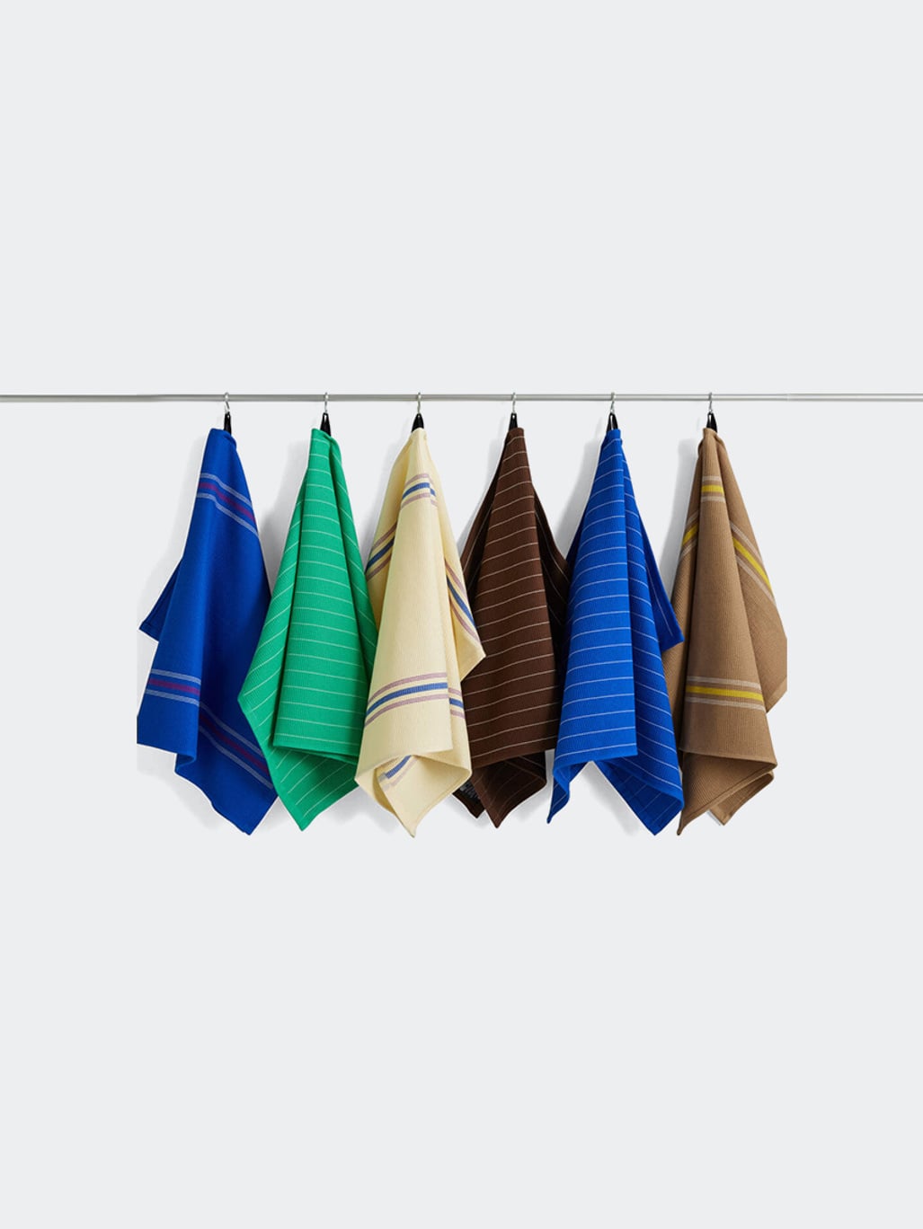 HAY Canteen Tea Towel Emerald Pinstripe