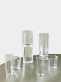 HAY Angle Carafe 0 9 Litre Clear