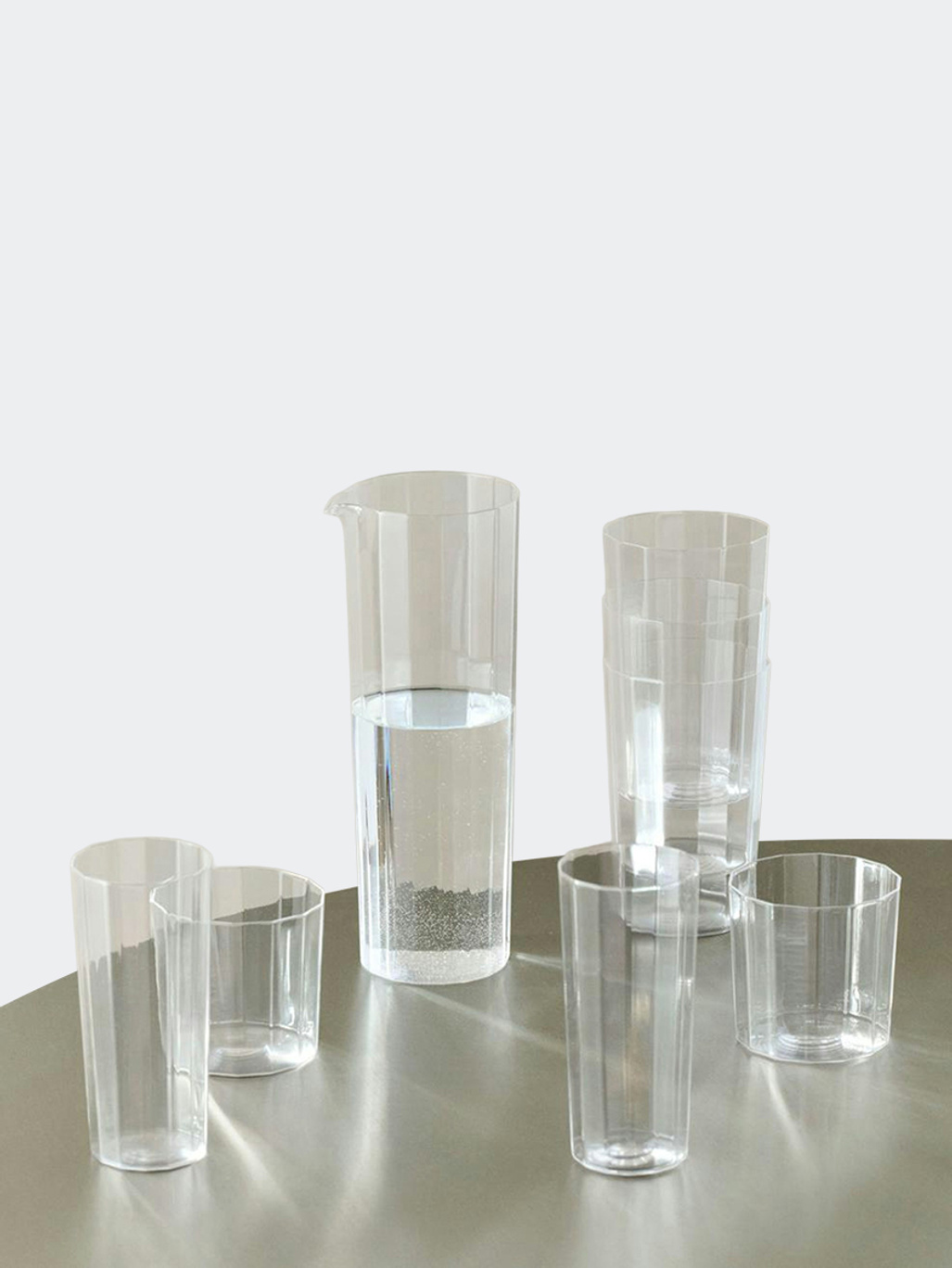 HAY Angle Carafe 0 9 Litre Clear