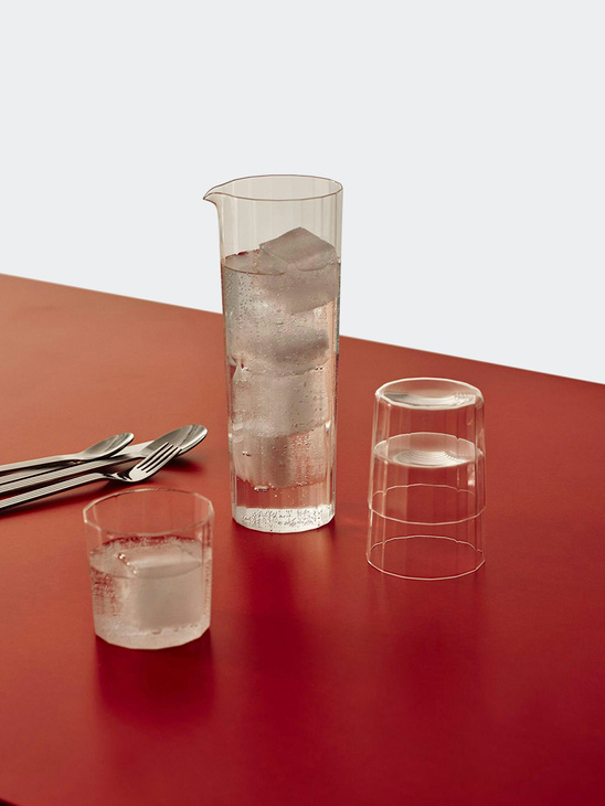 HAY Angle Carafe 0 9 Litre Clear