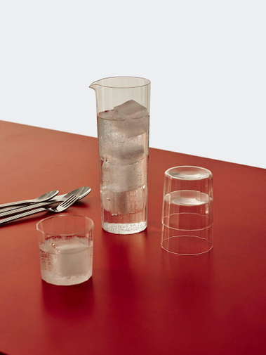 HAY Angle Carafe 0 9 Litre Clear