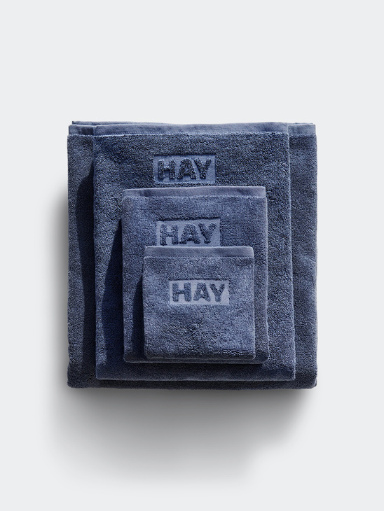 HAY Mono Hand Towel (Organic) 50X90 Steel Blue