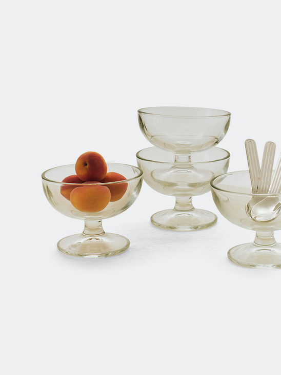 HAY Glass Dessert Bowl Clear