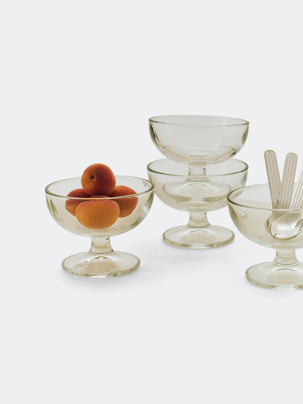 HAY Glass Dessert Bowl Clear
