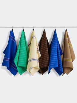 HAY Canteen Tea Towel Blue Pinstripe