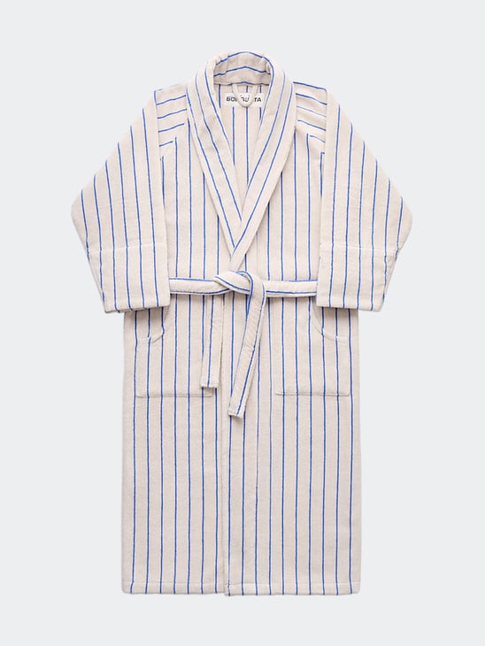 Bongusta Bath Robe Moonbeam/Ultra Marine