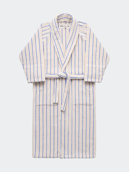 Bongusta Bath Robe Moonbeam/Ultra Marine