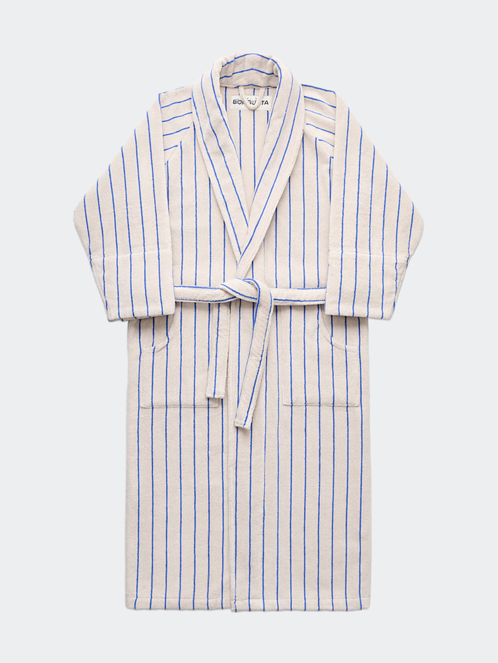 Bongusta Bath Robe Moonbeam/Ultra Marine