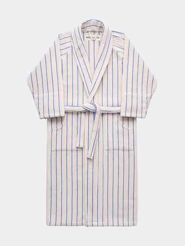 Bongusta Bath Robe Moonbeam/Ultra Marine