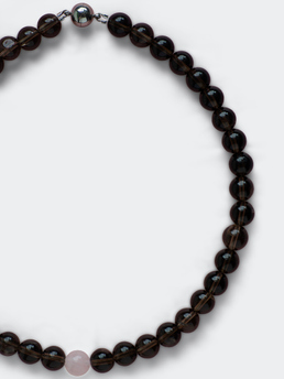 Kläm Stones Julie Necklace Smoke Brown