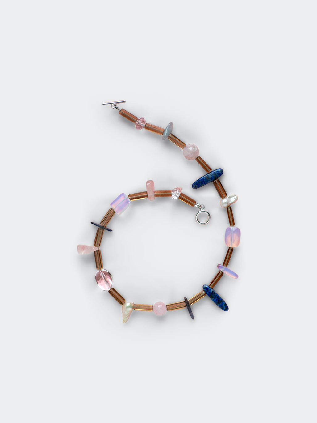 Kläm Stones Sigrid Necklace Smoke Mix