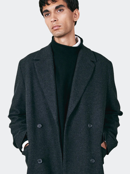 Brixtol Textiles Hugo Black Melange