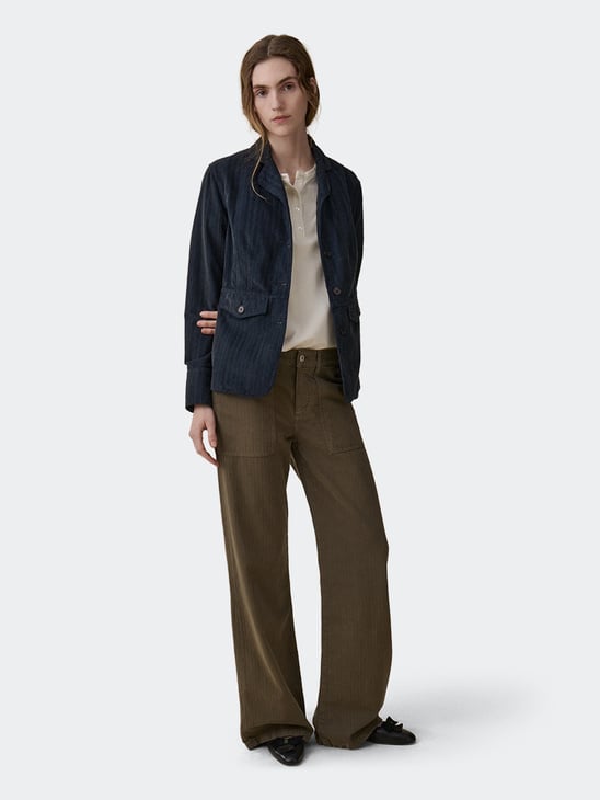 Jeanerica Guell Chevron Khaki Green