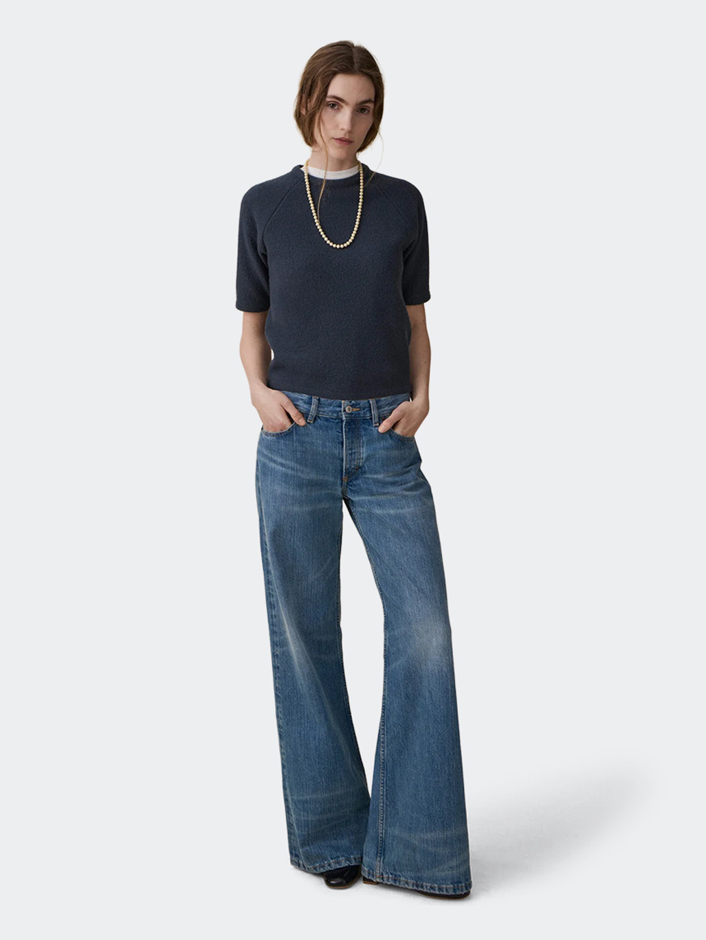 Jeanerica Kyoto Mid Blue Righe