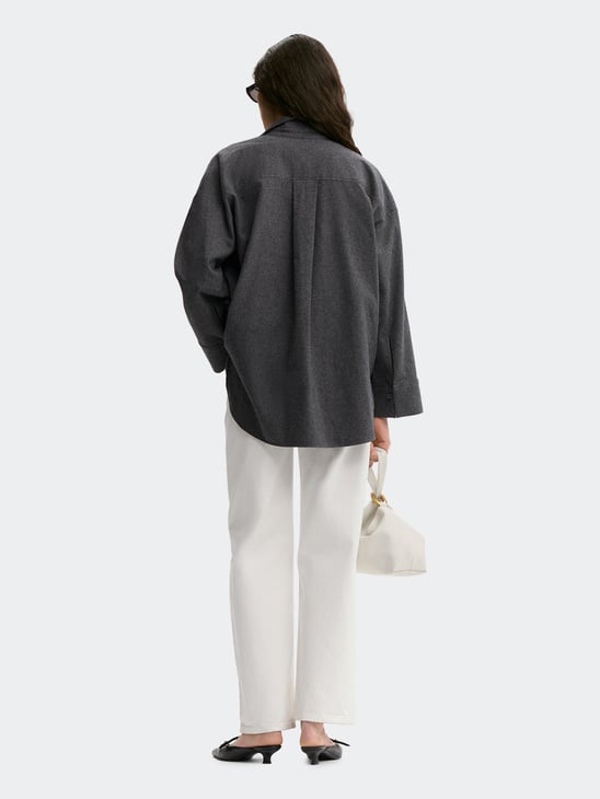 By Malene Birger Derris Flannel Dark Grey Melan