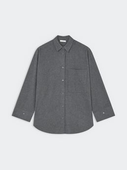By Malene Birger Derris Flannel Dark Grey Melan