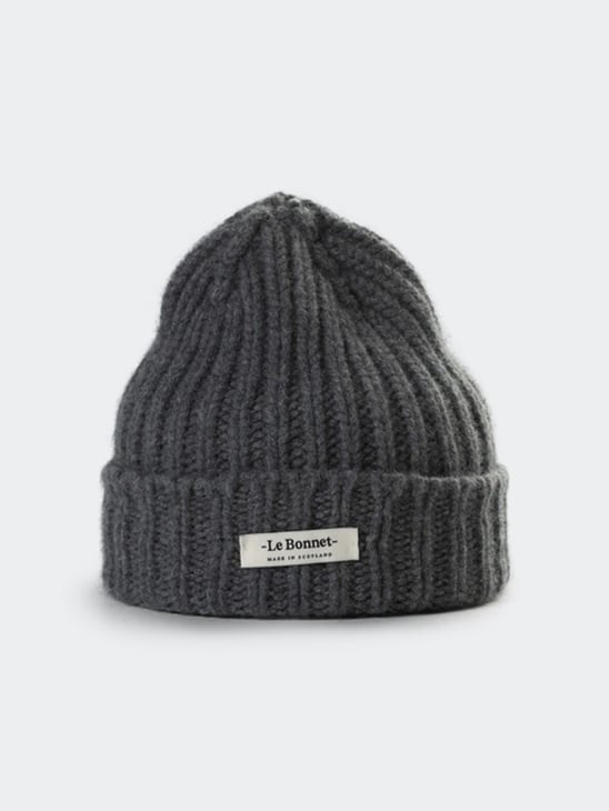 Le Bonnet Logo Beanie Slate Grey