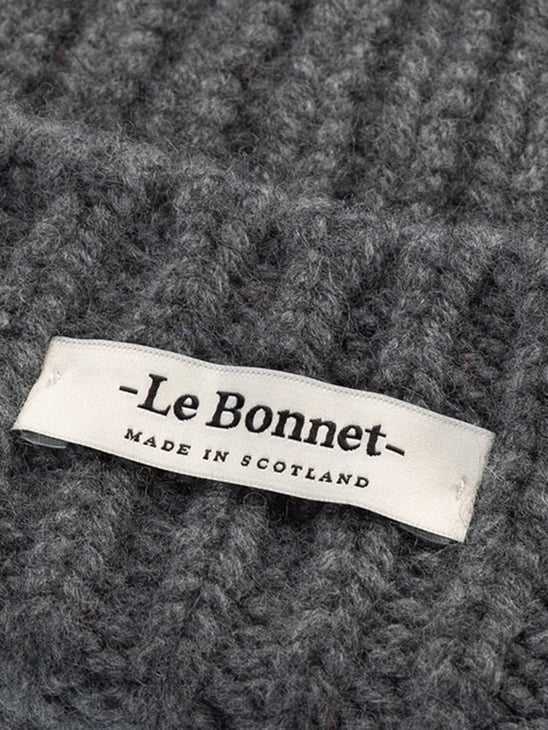 Le Bonnet Logo Beanie Slate Grey