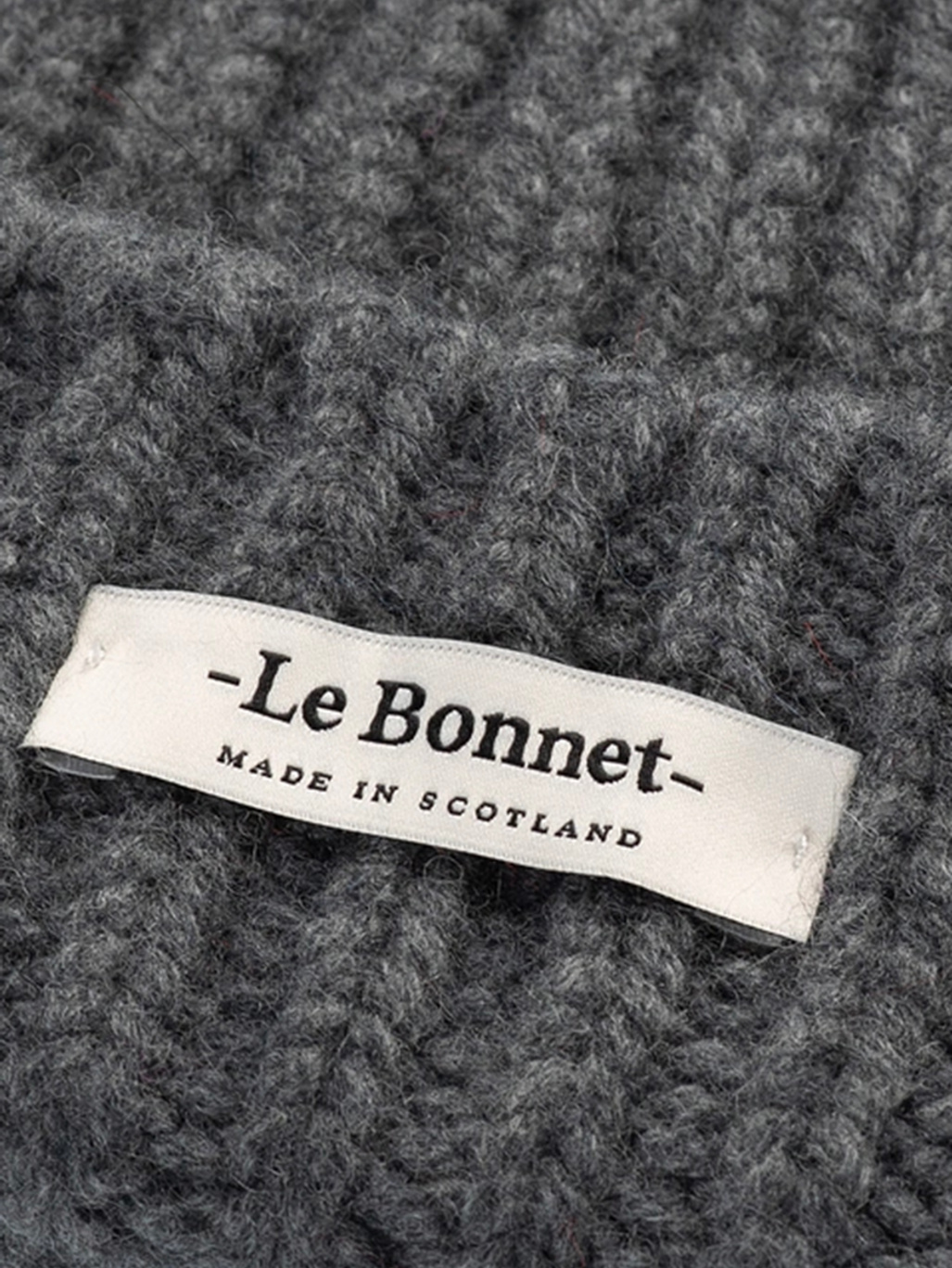 Le Bonnet Logo Beanie Slate Grey