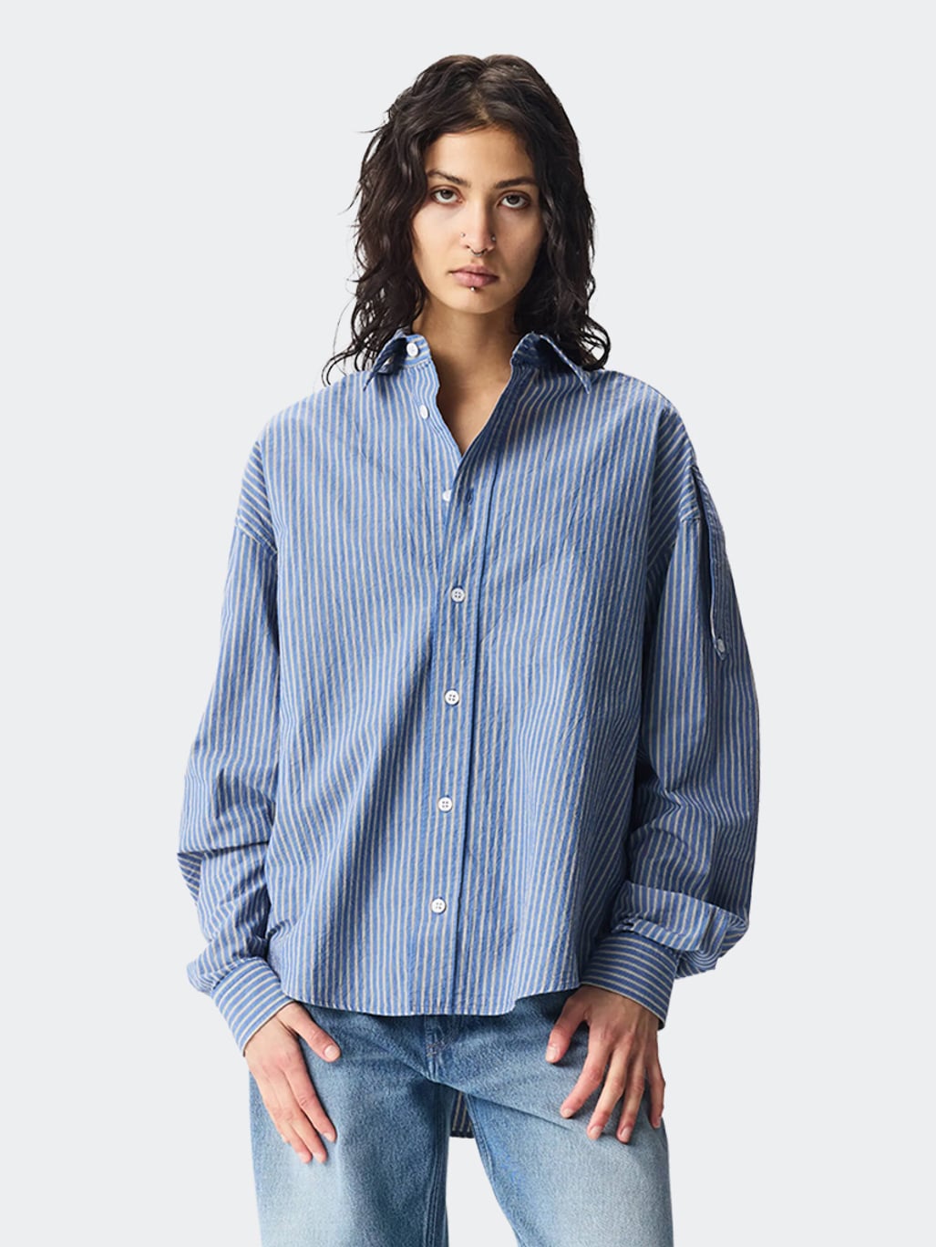 ADNYM Sergeant Shirt Blue Stripe
