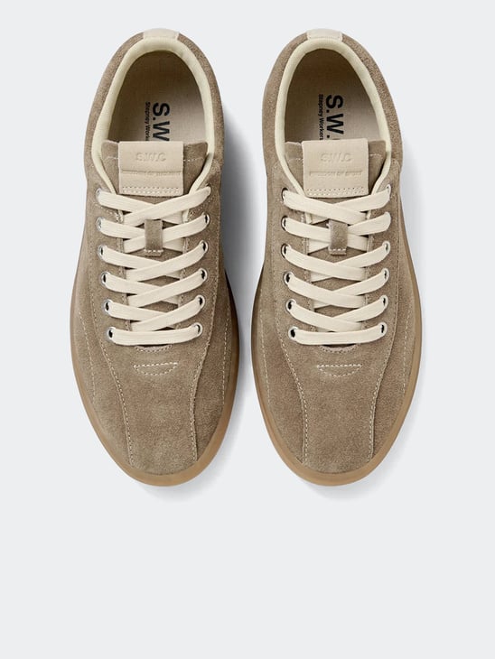 Stepney Workers Club Surma Suede Warm Grey