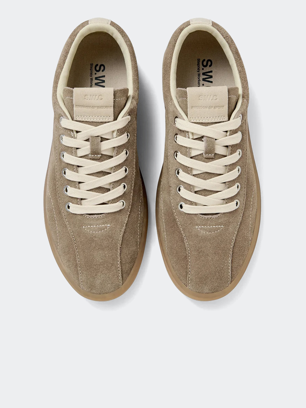 Stepney Workers Club Surma Suede Warm Grey