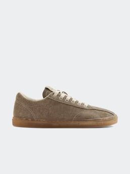 Stepney Workers Club Surma Suede Warm Grey