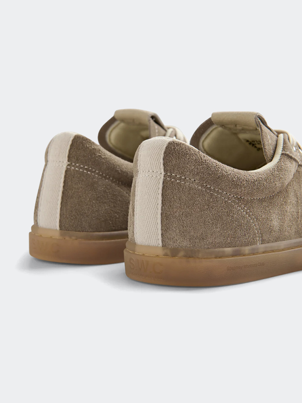Stepney Workers Club Surma Suede Warm Grey
