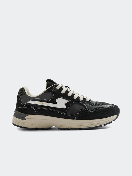 Stepney Workers Club Amiel S-Strike Suede Mix Black