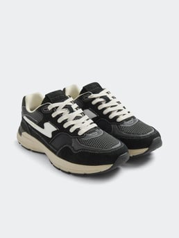 Stepney Workers Club Amiel S-Strike Suede Mix Black