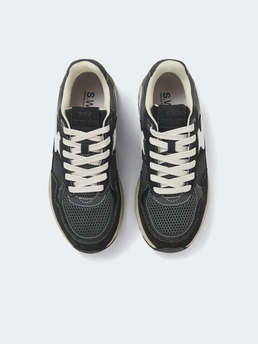 Stepney Workers Club Amiel S-Strike Suede Mix Black
