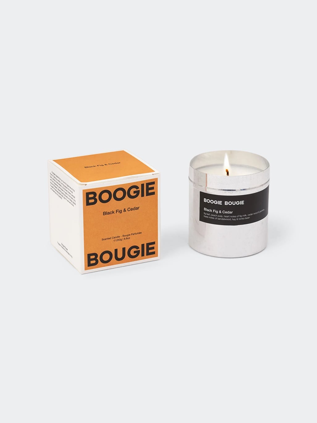 Boogie Bougie Scented Candle Black Fig & Cedar