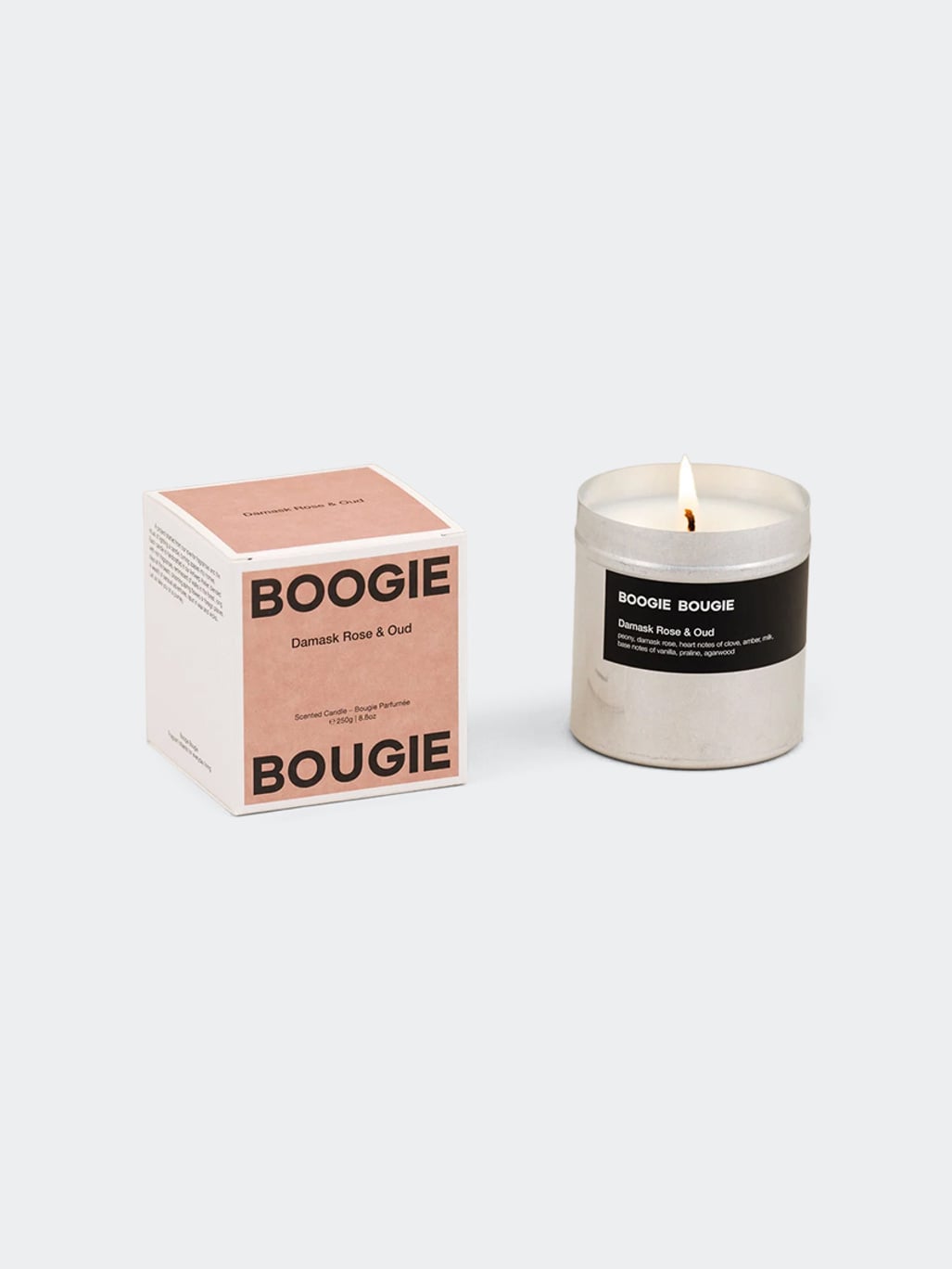 Boogie Bougie Scented Candle Damask Rose & Oud
