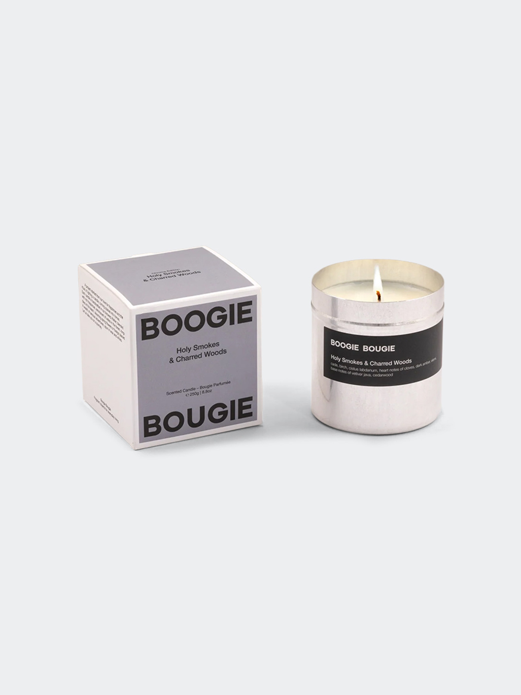 Boogie Bougie Scented Candle Holy Smokes & Charred Woods
